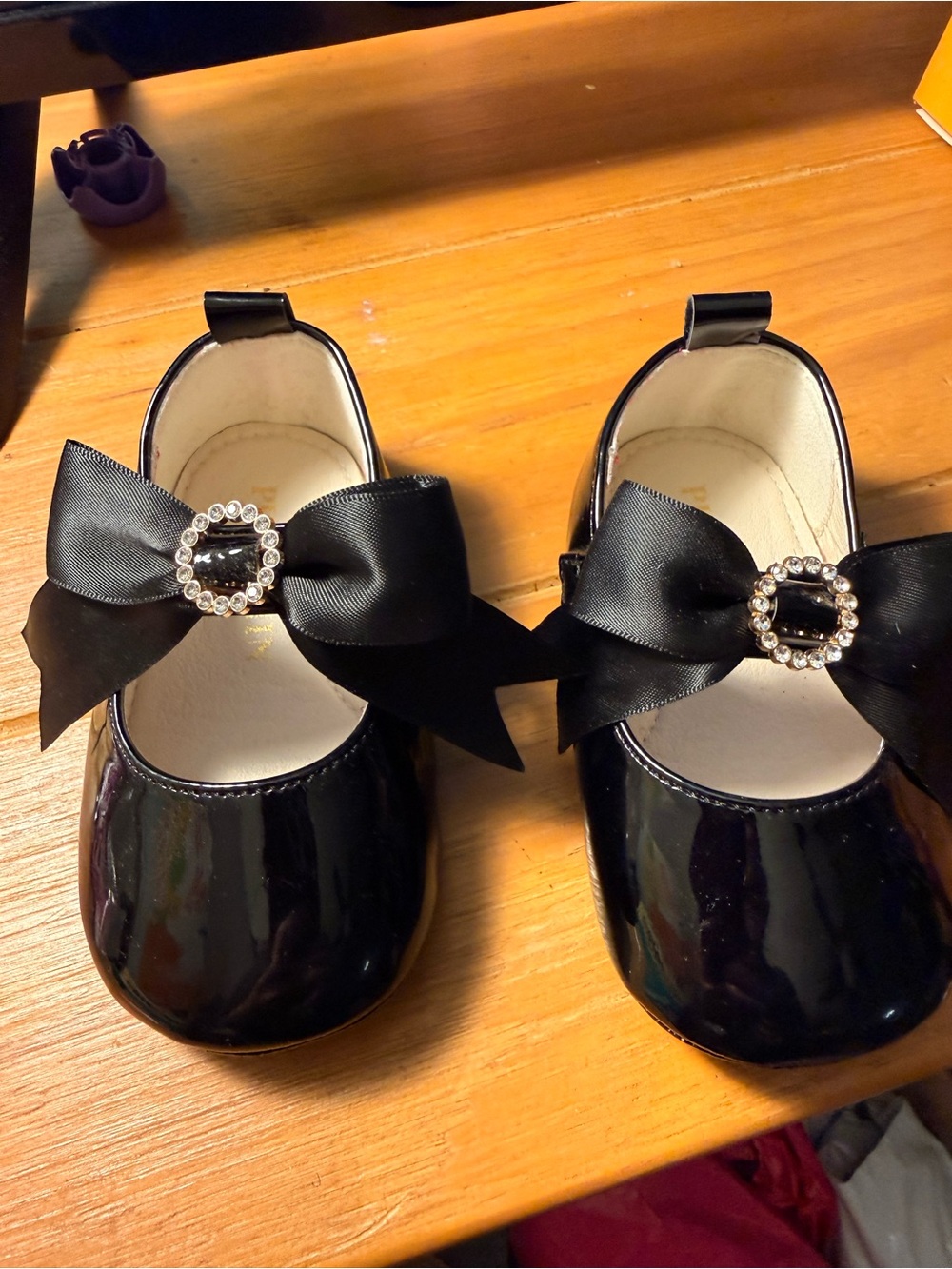 PHIRAMIN Patent Leather Bow Mary Jane Dress Shoes Toddler 5.5 Worn Once